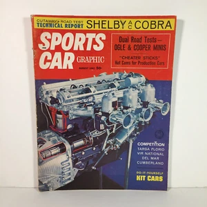 Sports Car Graphic Magazine August 1962 Issue Vol 2 No 4 Shelby AC Cobra Kit - Picture 1 of 11