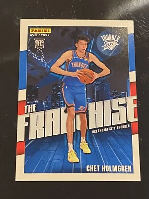 2022 - 2023 Panini Instant Franchise Rookie RC #F21 CHET HOLMGREN Thunder  /1436 - Image 1 of 4