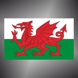 adesivo bandiera Wales Galles UK sticker decal autocollant aufkleber pegatina - Imagen 1 de 1