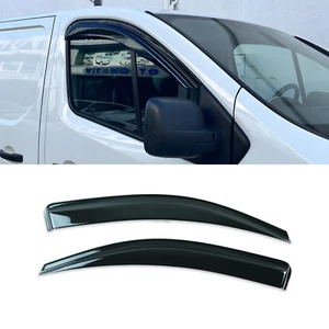 Side Window Deflectors Rain Guards Set For Renault Trafic 2015-2025 - Picture 1 of 7