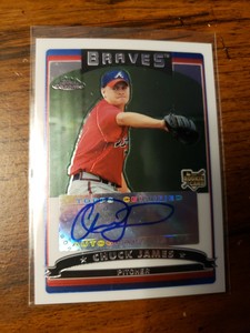 2006 Topps Chrome Chuck James #333 ROOKIE AUTO RC Atlanta Braves Autograph