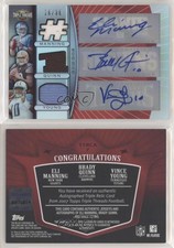 2007 Triple Threads Relic Combos /36 Eli Manning Brady Quinn Rookie Auto RC