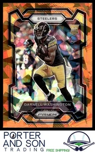 Darnell Washington RC Orange Ice 2023 Panini Prizm #384 Steelers Football Card - Picture 1 of 2