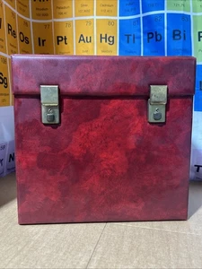 VINTAGE 12" VINYL LP Red CASE Box - Picture 1 of 13