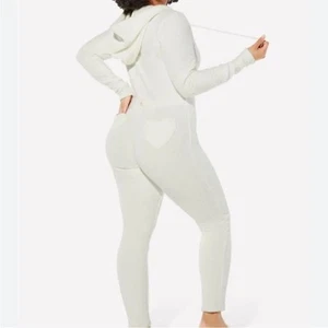Yitty S pet me jumpsuit fabletic white fuzzy 0243 fleece small pockets - Picture 1 of 10