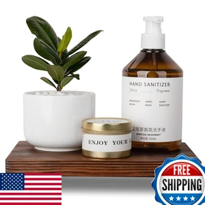 Badezimmer Theke Organizer Holz Podest Ständer Landhaus Deko Tablett Seife Ho - Bild 1 von 7