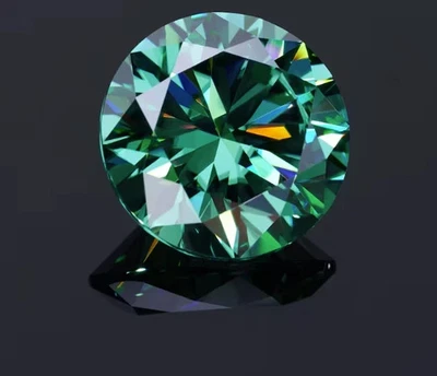 Natural Green Color 1.15 Ct Loose Diamond 6.7mm Round Cut D Grade VVS1 Certified - Image 1 of 4