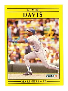 1991 Fleer #449 Alvin Davis Seattle Mariners - Picture 1 of 2