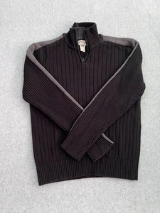 American Rag 1/4-zip ribbed knit cardigan sweater in dark gray XXL size - Picture 1 of 7