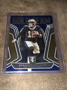 2024 Panini Totally Certified Spencer Rattler - Gold Team Mirror Blue /199 - Bild 1 von 2