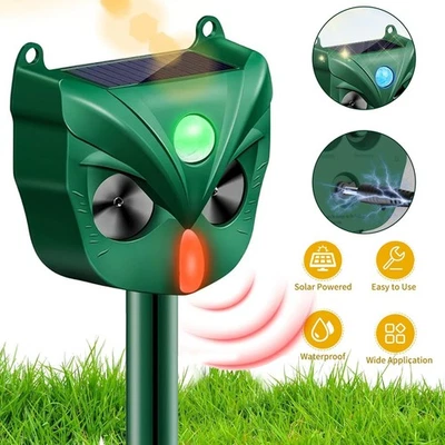 Solar Katzenschreck Ultraschall Marderschreck Vogelschreck Mäuse Tiervertreiber - Bild 1 von 4
