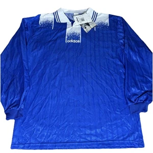 Camiseta de fútbol vintage años 90 NOS Adidas Valencia manga larga nueva con etiquetas grande para hombre” - Imagen 1 de 10