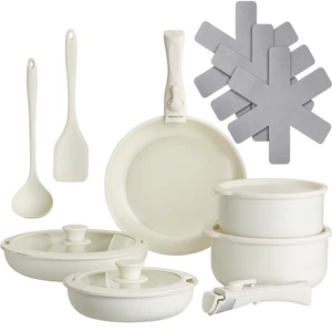 Kochtopfset Kochgeschirr Pfannenset 16 tlg. Induktion antihaft spülmaschinenfest - Bild 1 von 12