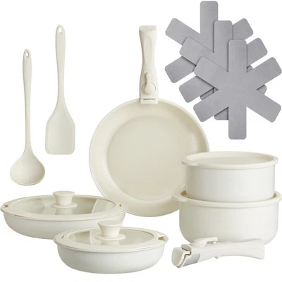 Kochtopfset Kochgeschirr Pfannenset 16 tlg. Induktion antihaft spülmaschinenfest - Bild 1 von 4