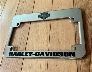 Harley Davidson Chrome License Plate Frame - Picture 1 of 4