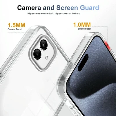 Custodia Trasparente Ibrida TPU Acrilico 2,5 mm per Samsung Galaxy A04 - Immagine 1 di 4