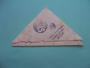 USSR Red army WWII correspondence 1944 Triangle cover, field postnark, censored - Picture 1 of 5