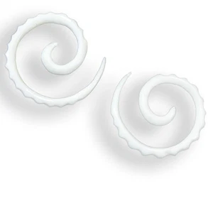 Coppia 2mm! Spirale di allungamento spirali osso tunnel osseo plug piercing 287 - Foto 1 di 1