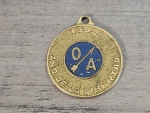 Rare FIDEL CASTRO CHE GUEVARA 1959 LIBERTY 1959 MEDAL O/A YEAR LIBERTAD - Picture 1 of 2