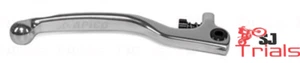 APICO ELITE FRONT BRAKE LEVER & ADJUSTER  AJP BRAKTEC FORGED SILVER 2HOLES LONG - Picture 1 of 2