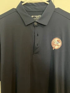 MLB New York Yankees Columbia Large Polo Shirt Golf - Picture 1 of 4