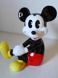 Vintage Porcelain Disney MICKEY MOUSE Figurine H8cm