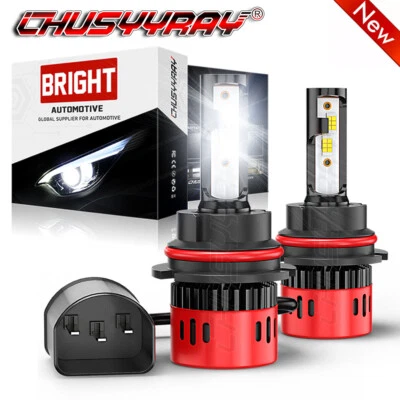 For FORD Taurus 1990-2007 LED Headlights 9007 HB5 6000K White High/Low Beam Bulb - Image 1 of 4