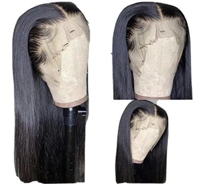 Nuevo con etiquetas 13x4 100% cabello humano virgen con pelo de bebé 26 pulgadas 180% densidad Foto 1 de 3