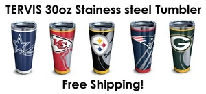 Tervis 30oz Stainless Steel Tumbler - Rush NFL - pick your team  - Picture 1 of 80