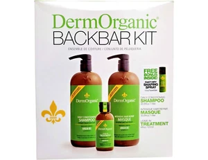 DermOrganic Daily Shampoo & Intensive Repair Masque & Leave-in Treatment Kit - Picture 1 of 4