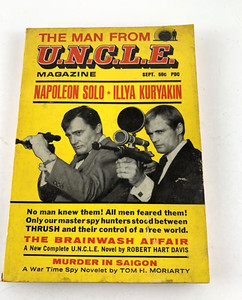 Illya Kuyaki  Napoleon Solo THE MAN FROM U.N.C.L.E. Magazine Novel Sept 1966