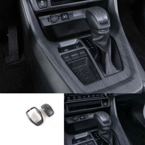 Central Console Gear Shift Knob Trim Black Wood Grain For Toyota RAV4 2019-2022 - Picture 1 of 6