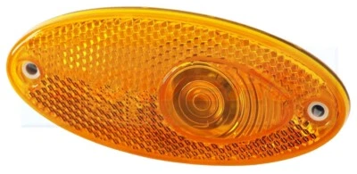 Hella Amber Oval Reflective Side Marker Light Lamp Fiat Ducato Motorhome - Image 1 of 3