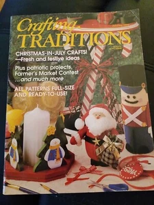 Crafting Traditions July/Aug 1999 Christmas In July Pattern Magazine Back issue - Picture 1 of 2