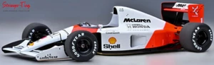 AutoArt McLaren Honda MP4/6 1991 A.Senna #1 GP mit McLaren Logo Maßstab 1/18 - Bild 1 von 1