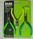 Beading 3 Pc Plier Set Round Chain Nose Pliers Side Cutter Color Id Bead Tools