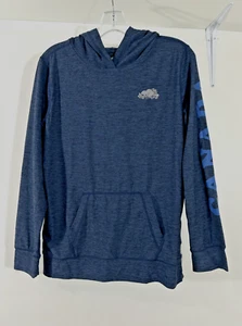 Roots Kids Blue Long Sleeve Shirt with Hood - Picture 1 of 5