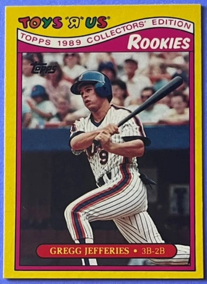 GREGG JEFFERIES, 1989 TOPPS "TOYS "R" US ROOKIE CARD, BASEBALL LEGEND ! - Image 1 of 1