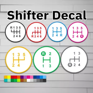 Shifter Vinyl Decal (Sticker, Car, Laptop, Window, Tumbler,) manual jdm stick sh - Picture 1 of 7