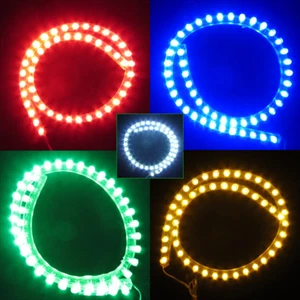 Flexible LED Strip Light Bar Waterproof 24cm 48cm for Car Aquarium Fish Tank - Picture 1 of 9