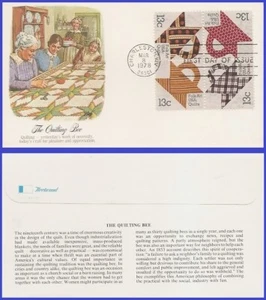 USA6 #1745-48 U/A FLEETWOOD FDC BL4  Basket Design Quilt - Bild 1 von 1