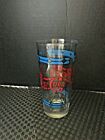 Vintage  PEPSI-COLA Stained Glass Tumbler Drinking Glass Set