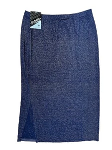 Stitches Woman’s Skirt Size 18 Metallic Elastic Waist Vintage - Picture 1 of 8