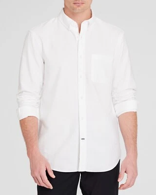 New Club Monaco White Oxford Shirt Long Sleeve Button Down Size XL MSRP $98 NWT - Image 1 of 2