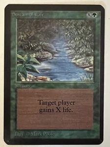 Magic the Gathering MTG Alpha Stream of Life NM (Beta Bob) - Picture 1 of 2
