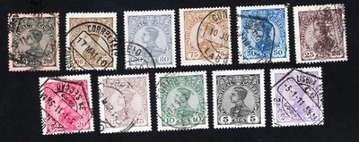 Portugal 1910 set of stamps Mi# 154-164 MH/used CV=30.6$ - Image 1 of 2