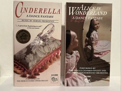 Alice In Wonderland 8 Cinderella A Dance Fantasy VHS Orchestra RARE Ballet LIVE - Image 1 of 4