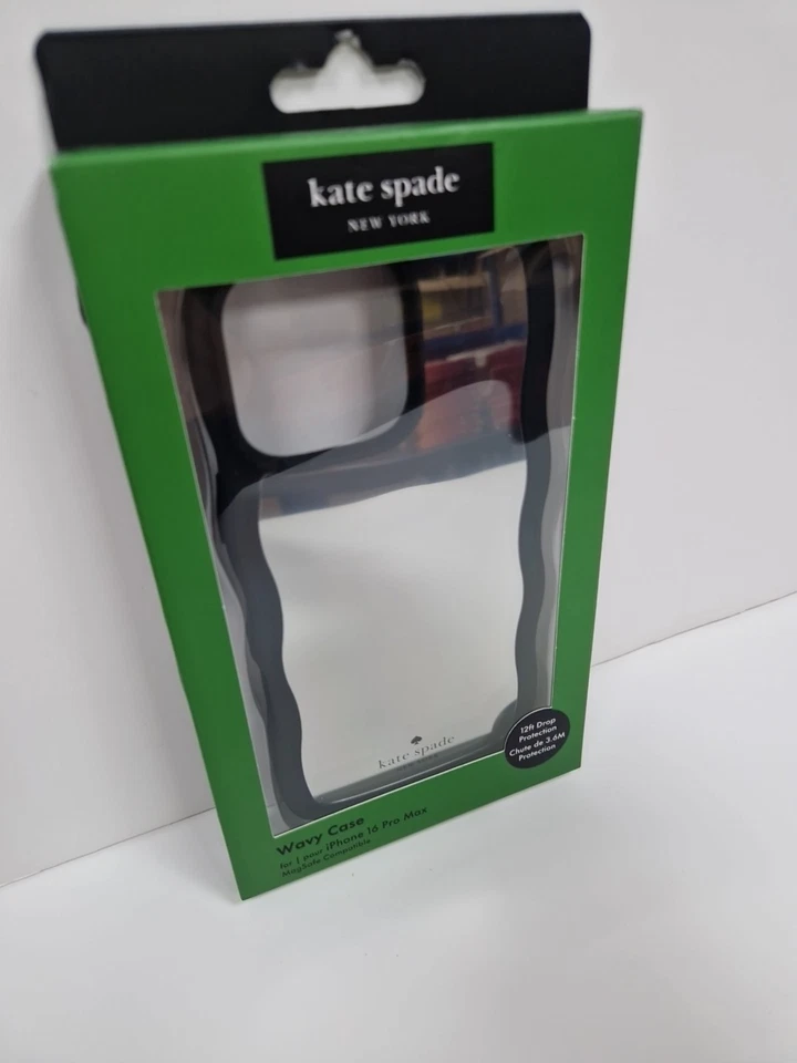Kate Spade 16 Pro Max Case Magsafe Protective Cover Wavy Mirror RRP £53 - Image 1 of 4