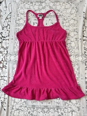 Mini Vestido Metropolitan Años 80 Rosa Terry Piscina Playa Encubrimiento Talla M Toalla de Ducha Foto 1 de 4