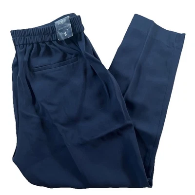 Calça J.Crew Feminina 8 Azul Jamie Calça Tornozelo Elástico Cintura Elástica Poliéster - Imagem 1 de 4
